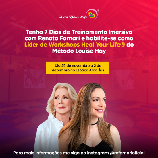 Líder de Workshops Heal Your Life® do Método Louise Hay